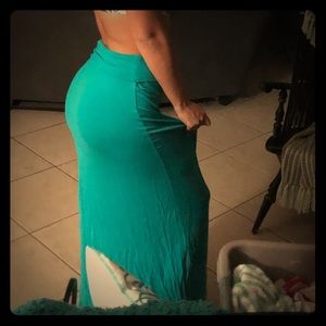 Blue Maxi Skirt